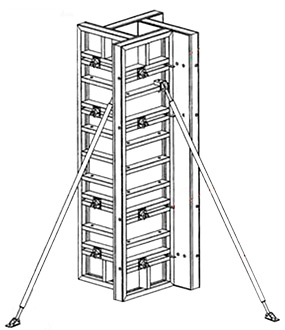 Опалубка колонн: устройство, установка и виды